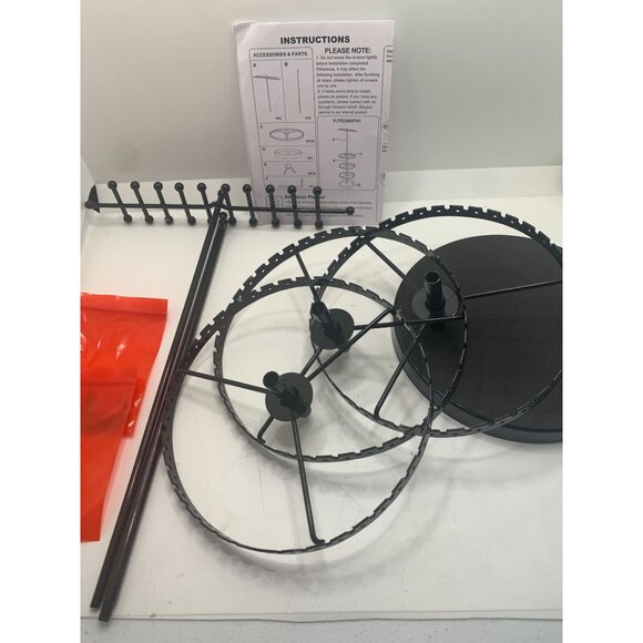 Metal Rotating Jewelry Holder Organizer 4 Tiers For Earrings Rings Bracelets & N - Picture 4 of 7